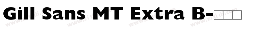 Gill Sans MT Extra B字体转换